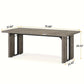 Rectangular Dining Table Rustic - NNETMLT - Furniture