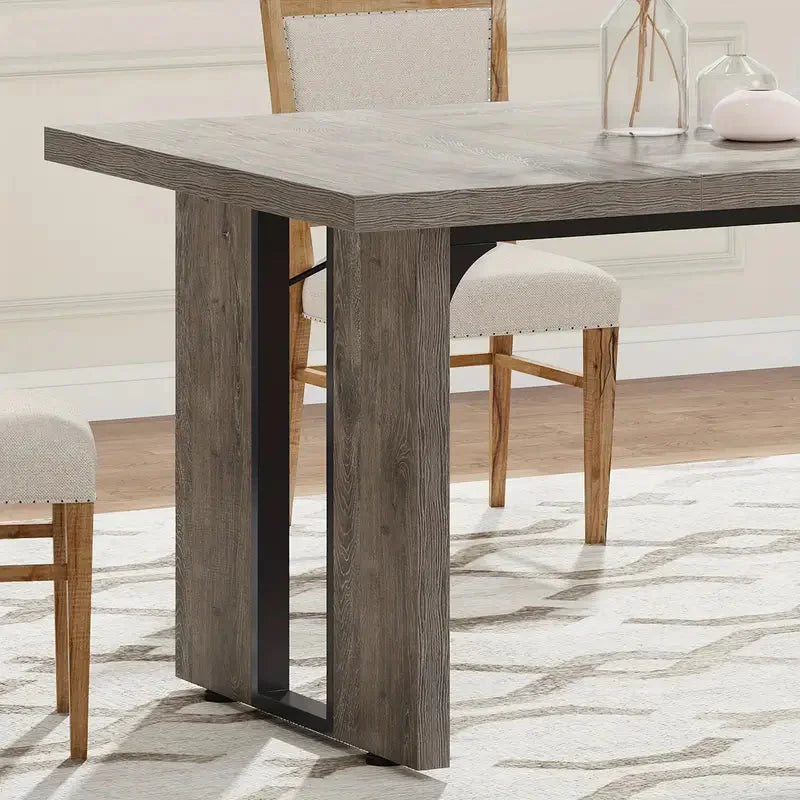 Rectangular Dining Table Rustic - NNETMLT - Furniture