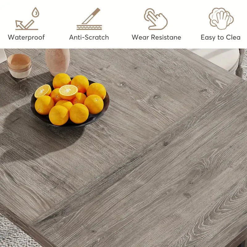 Rectangular Dining Table Rustic - NNETMLT - Furniture
