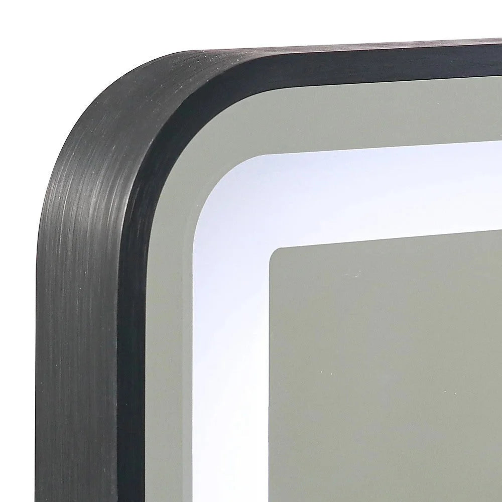 Rectangular Mirror LED Anti-Fog Illuminated Bathroom Living
