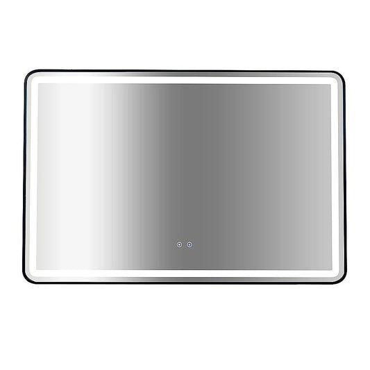 Rectangular Mirror LED Anti-Fog Illuminated Bathroom Living