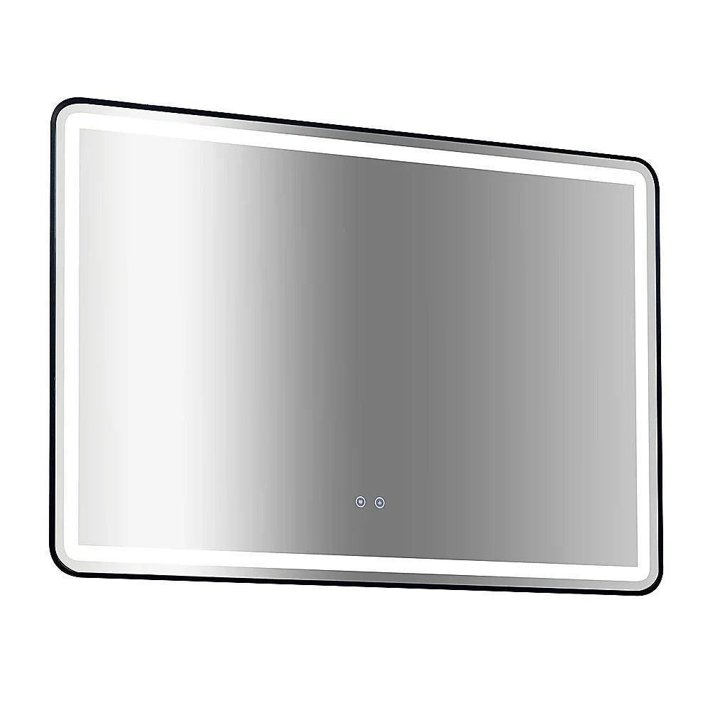 Rectangular mirror LED with display setup and product form