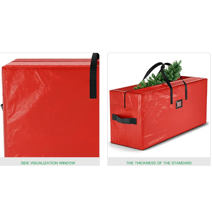 Red 122*34*51CM Durable Dustproof Christmas Tree Storage