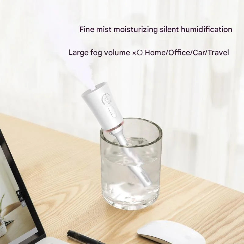 Red 2 in 1 Cool Mist Humidifier and Facial Moisturizer