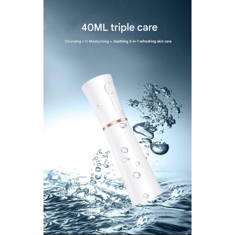 Red 2 in 1 Cool Mist Humidifier and Facial Moisturizer