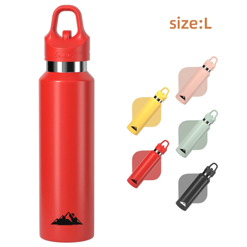 Red 680ml Insulated Stainless Steel Water Bottle Leakproof