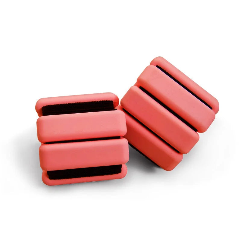 Red Adjustable Silicone Wrist & Ankle Weights - 2lb Pair