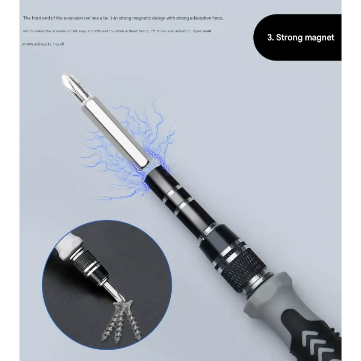 Red and Black Professional 115-in-1 Precision Screwdriver