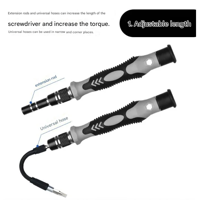 Red and Black Professional 115-in-1 Precision Screwdriver
