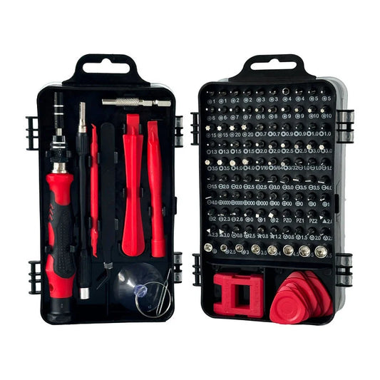 Red and Black Professional 115-in-1 Precision Screwdriver