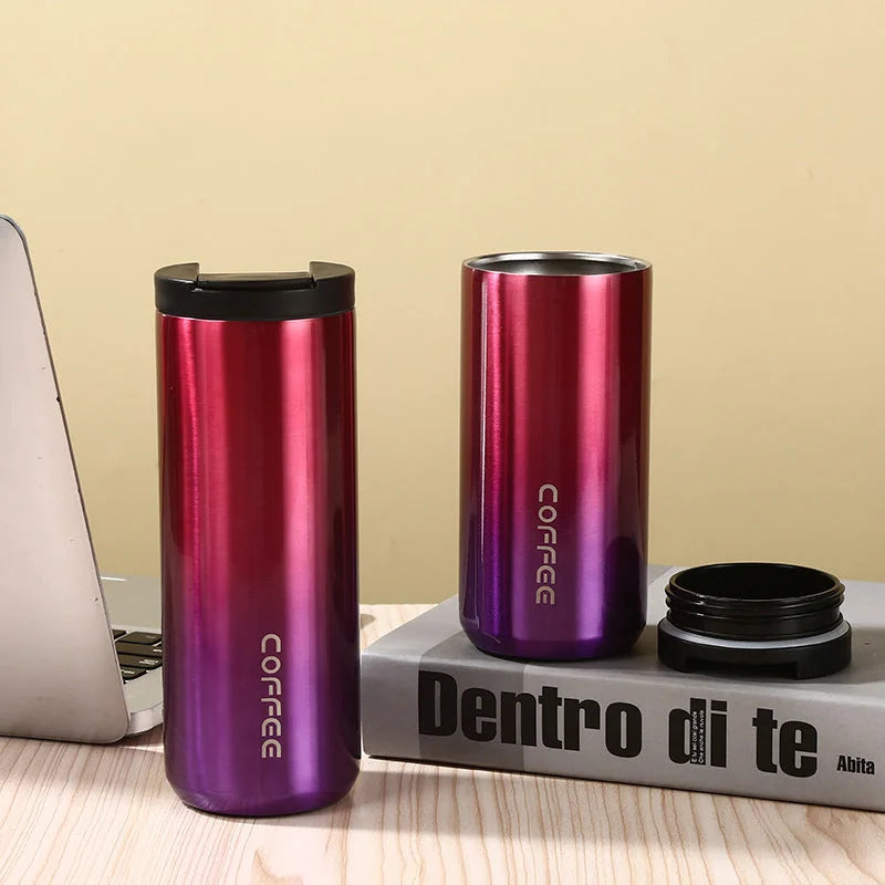 Red Purple Gradient Color Sleek Insulated Stainless Steel