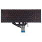 Red Backlit Us Keyboard For Hp Omen 15 / 17 Series