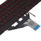 Red Backlit Us Keyboard For Hp Omen 15 / 17 Series