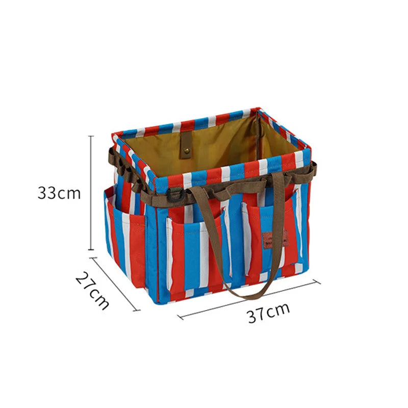Red,Blue and White Stripes Heavy Duty Foldable Outdoor