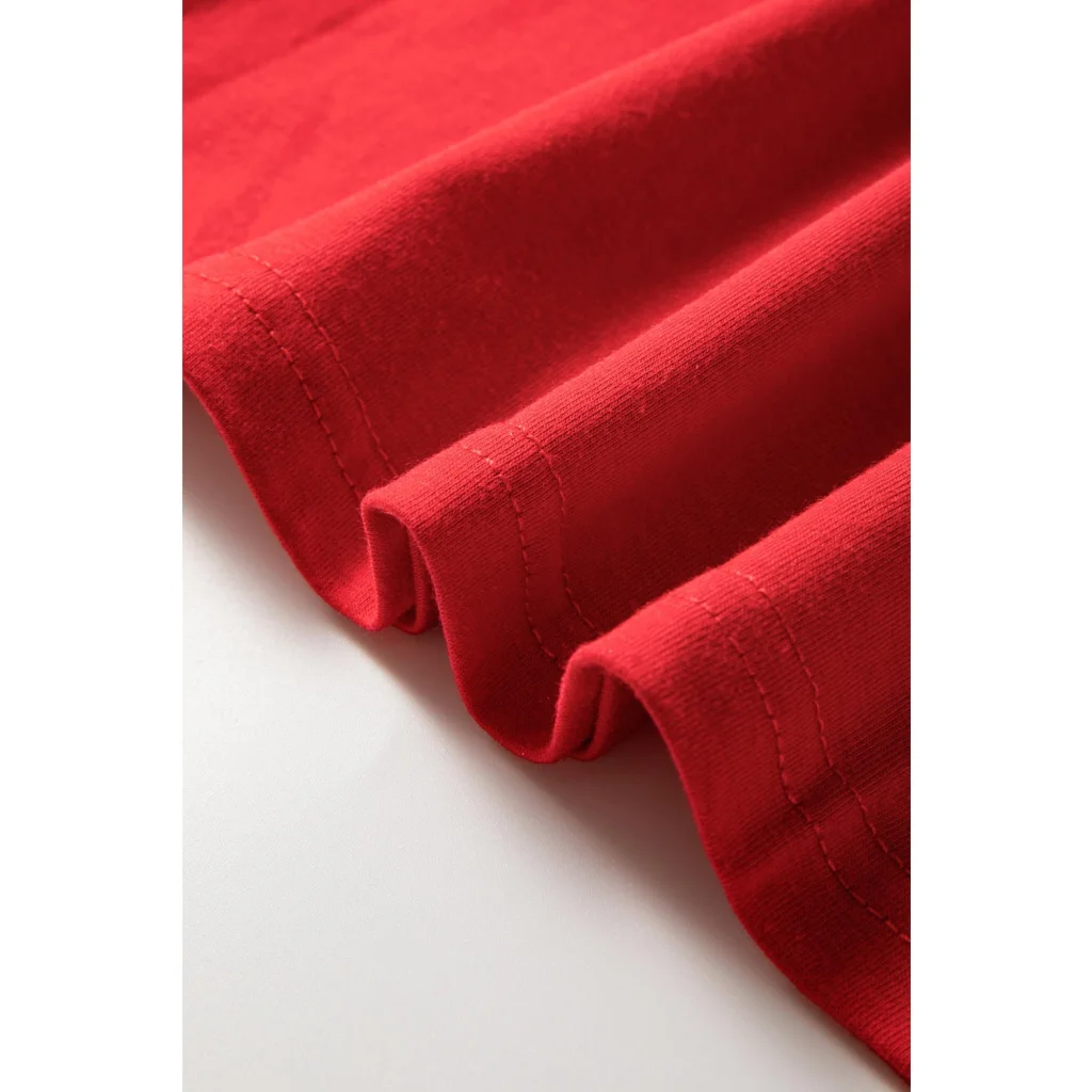 Red Christmas Tree Snowman Printed Crewneck T Shirt - XL