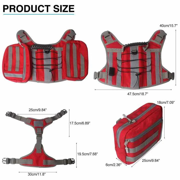 Red Dog Tactical Backpack Harness - Adjustable Outdoor