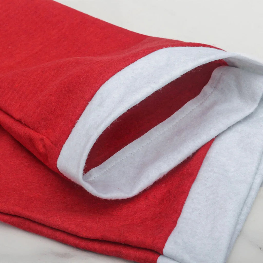 Red Festive Santa Hat Dining Chair Covers - Set of 8