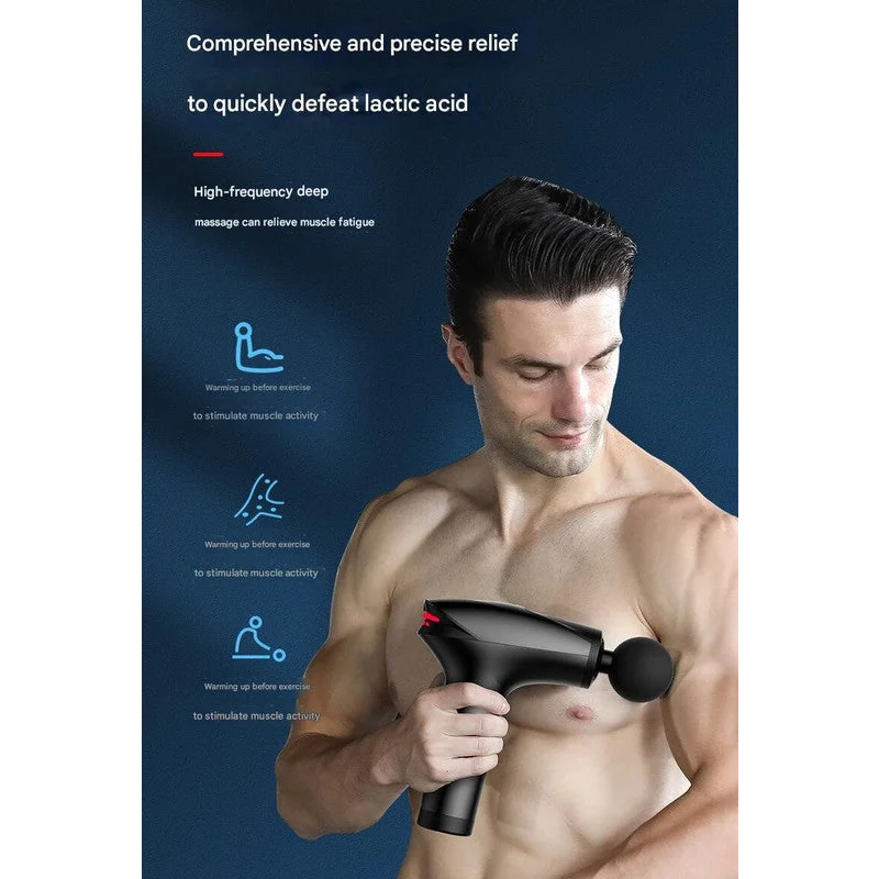 Red Fitness Muscle Relief Gun - Mini Cold Pack LED Display