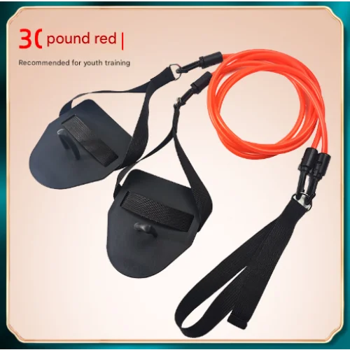 Red Flippers [Training Stroke] [30lbs] Swim Resistance Band