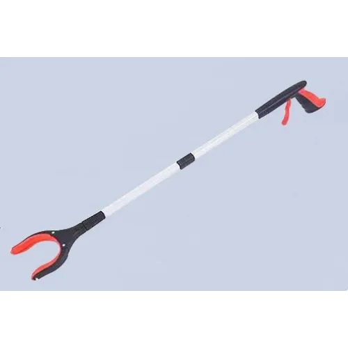 Red Foldable Grabber Tool with Silicone Non-Slip Claws