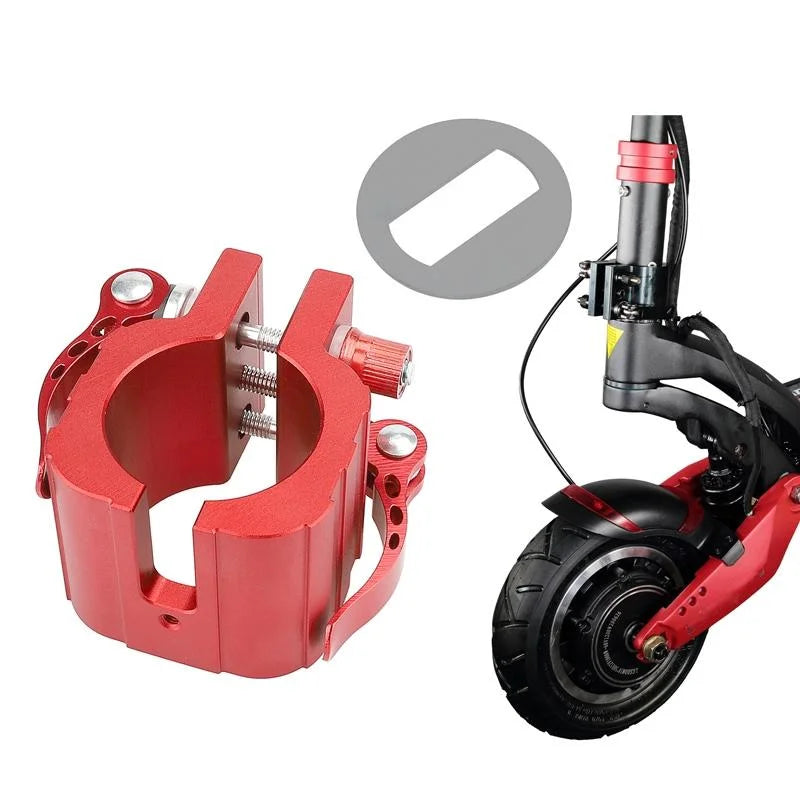Red Folding Clamp with Pad for Electric Scooter - Sports &