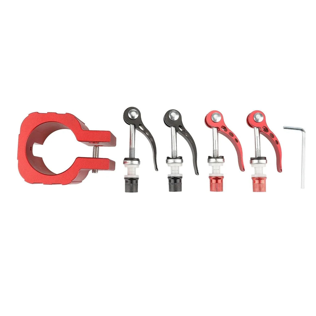 Red Folding Clamp with Pad for Electric Scooter - Sports &