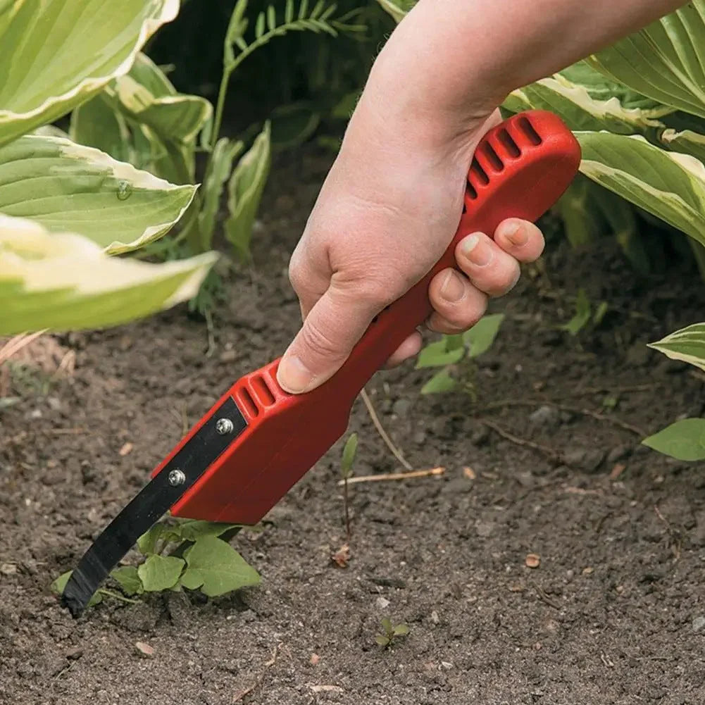 Red Garden Hand Weeder Tool Set - 2-Piece Set Fork Tips