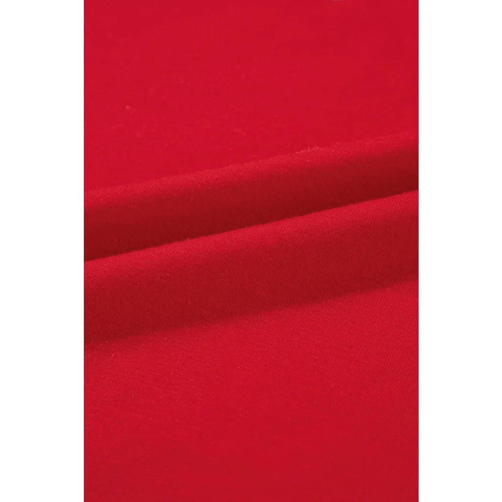 Red Merry Christmas Graphic Crewneck T Shirt - XL - Fashion