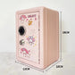 Red Mini Metal Safe Box with Combination Lock and Key