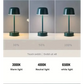 Red Modern Minimalist LED Table Lamp - Rechargeable Touch