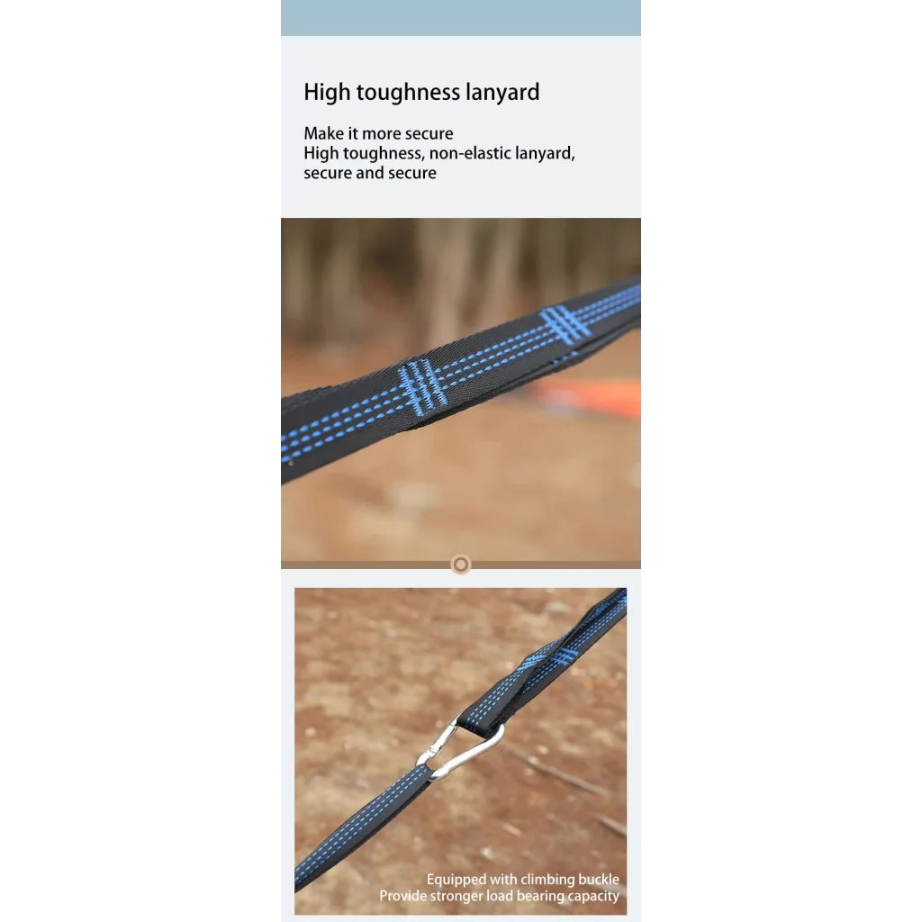 Red Outdoor Camping Hammock with Mosquito Net Anti-Tip