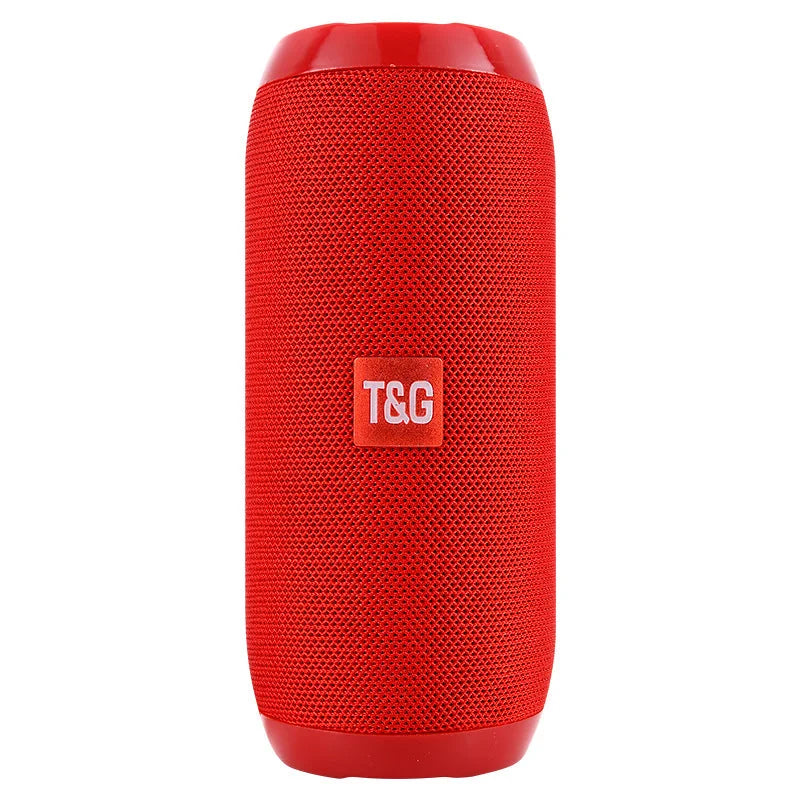 Red Portable Bluetooth Speaker - HiFi 360 Degree Audio