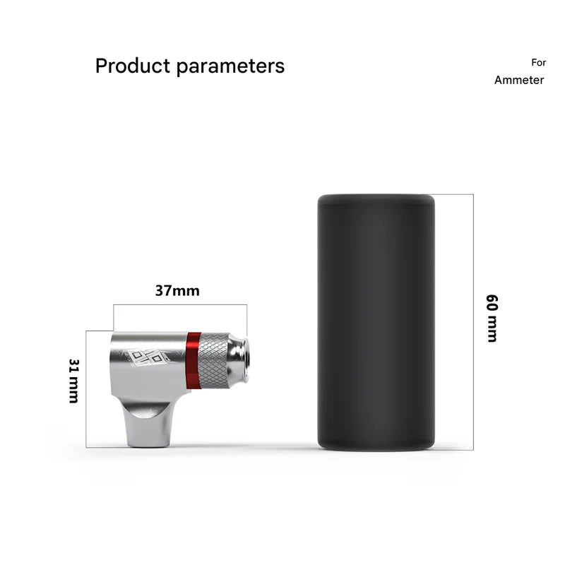 Red Portable CO2 Bike Tire Inflator with Nozzle - Quick