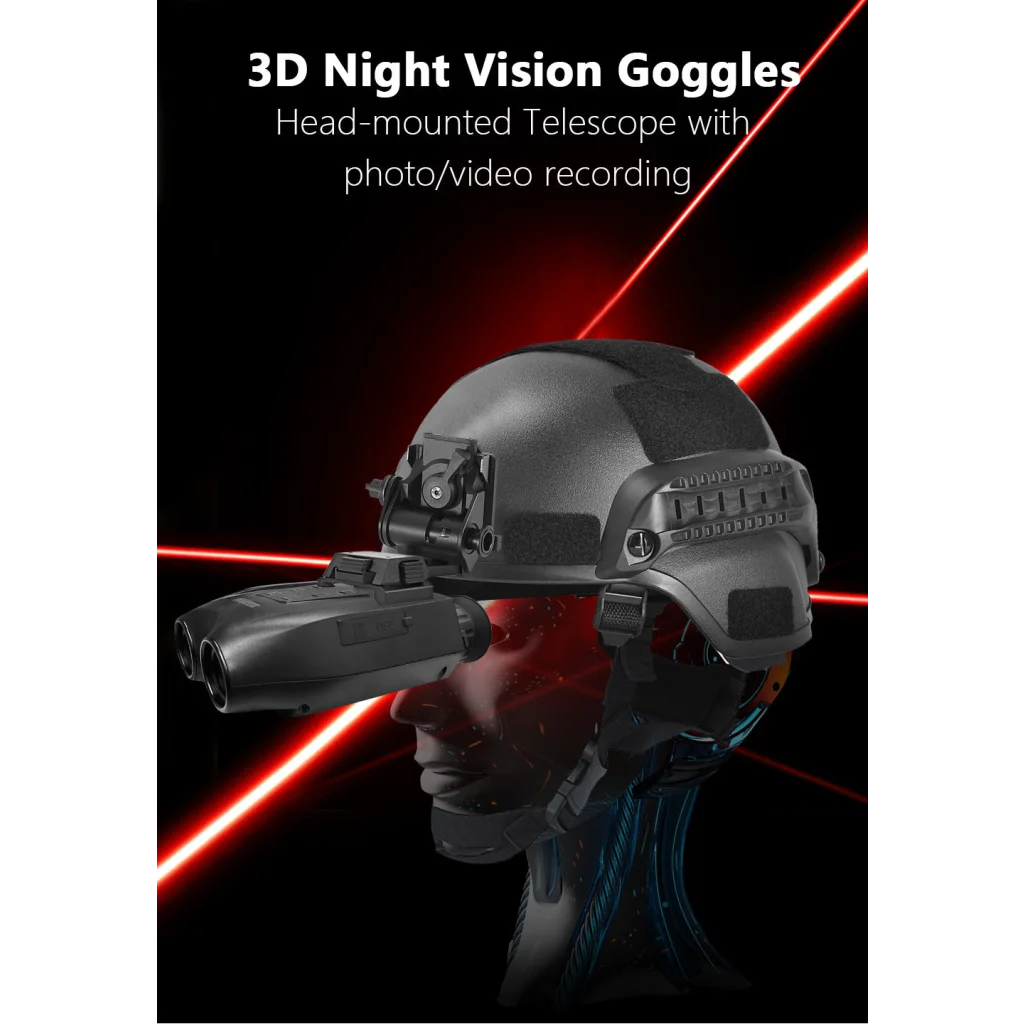 Red Professional HD Digital Night Vision Binoculars - 6X