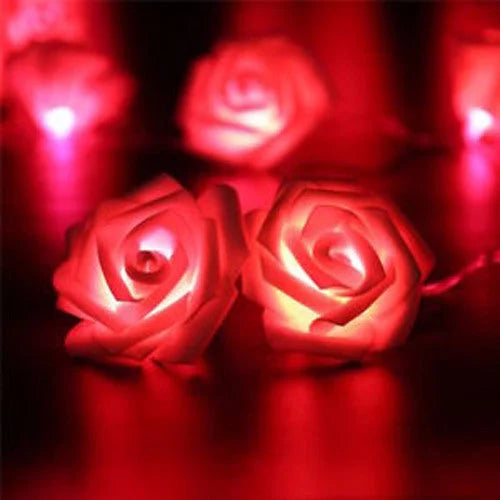 Red Rose Battery String Fairy Light - Party Night Wedding