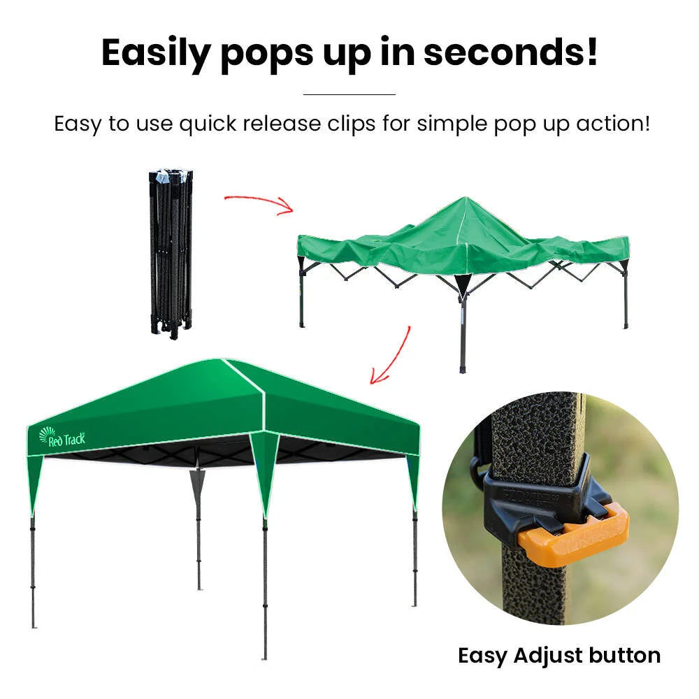 RED TRACK 3.6x2.2m Ultra Compact Folding Gazebo Carry bag