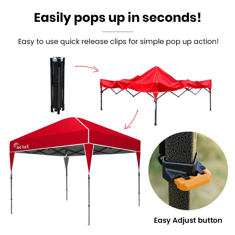RED TRACK 3x3m Ultra Compact Folding Gazebo Carry bag
