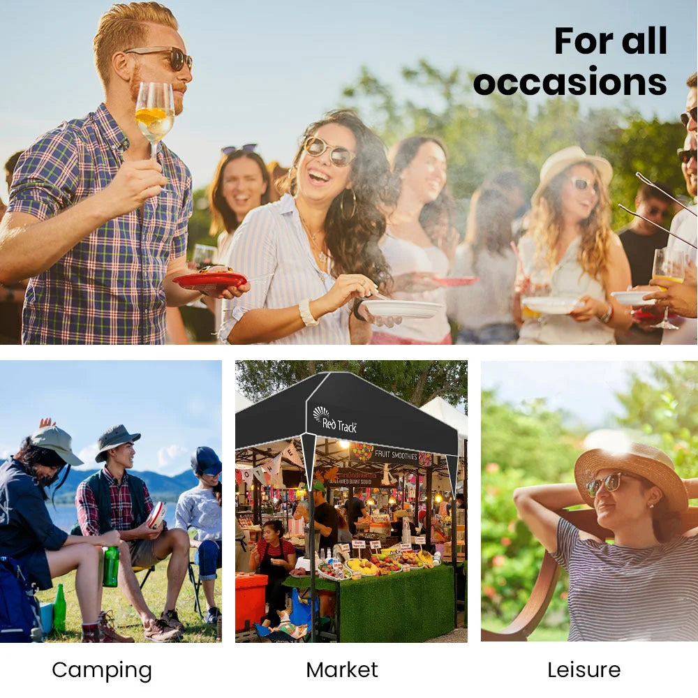 RED TRACK 3x3m Ultra Compact Folding Gazebo Carry bag