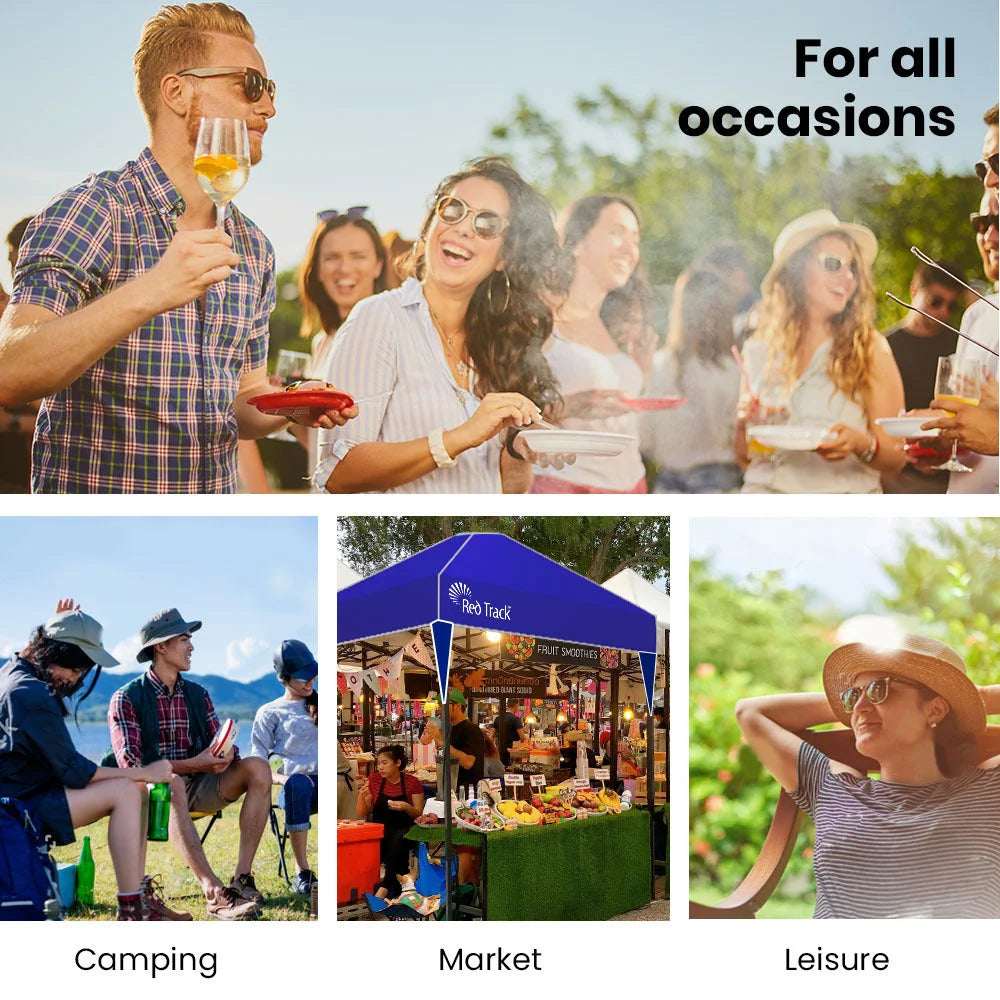 RED TRACK 3x3m Ultra Compact Folding Gazebo Carry bag