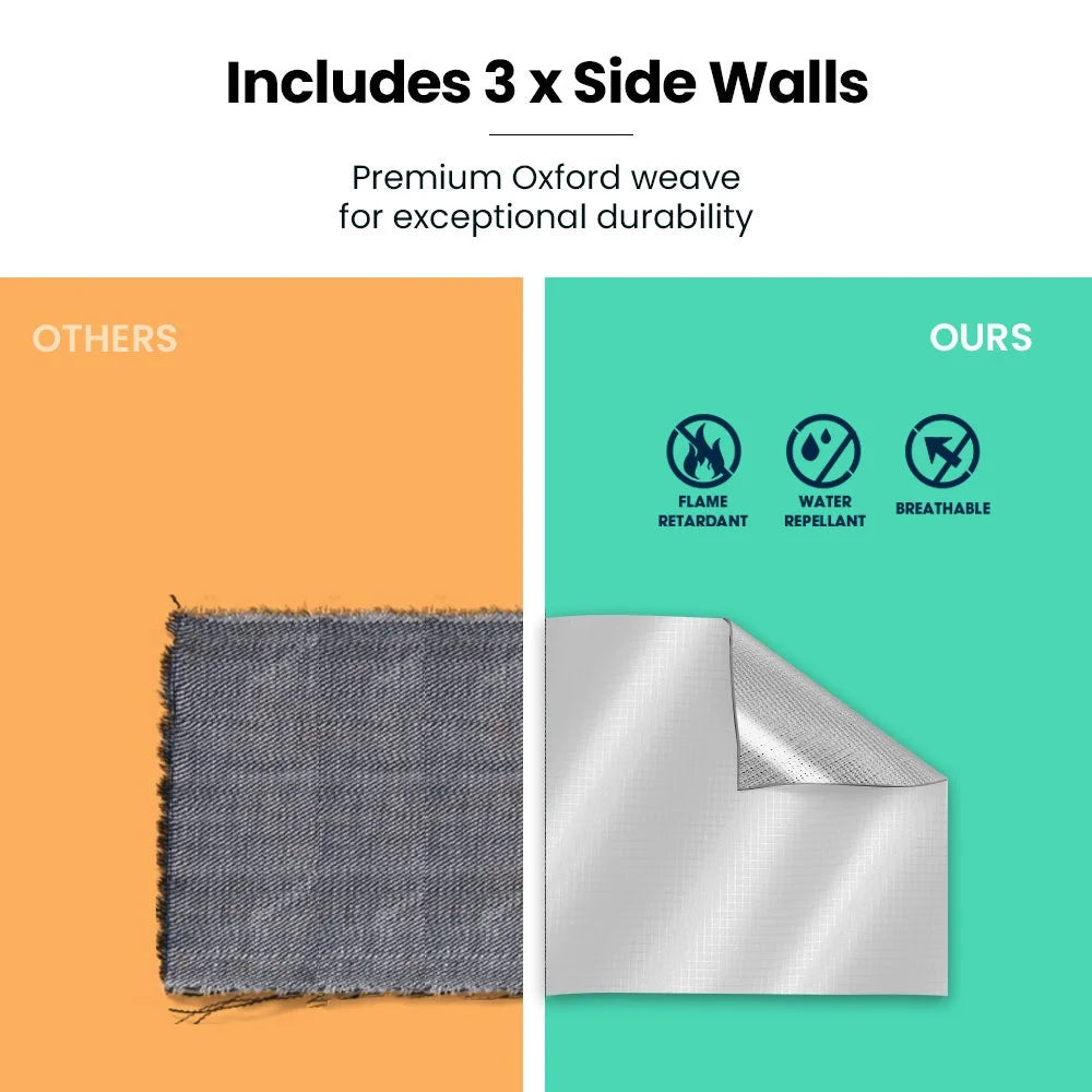 RED TRACK Accessory Pack for 6x3m White Gazebo includes