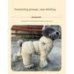 Red Warm Puffer Dog Coat - Waterproof Four-Legged Winter