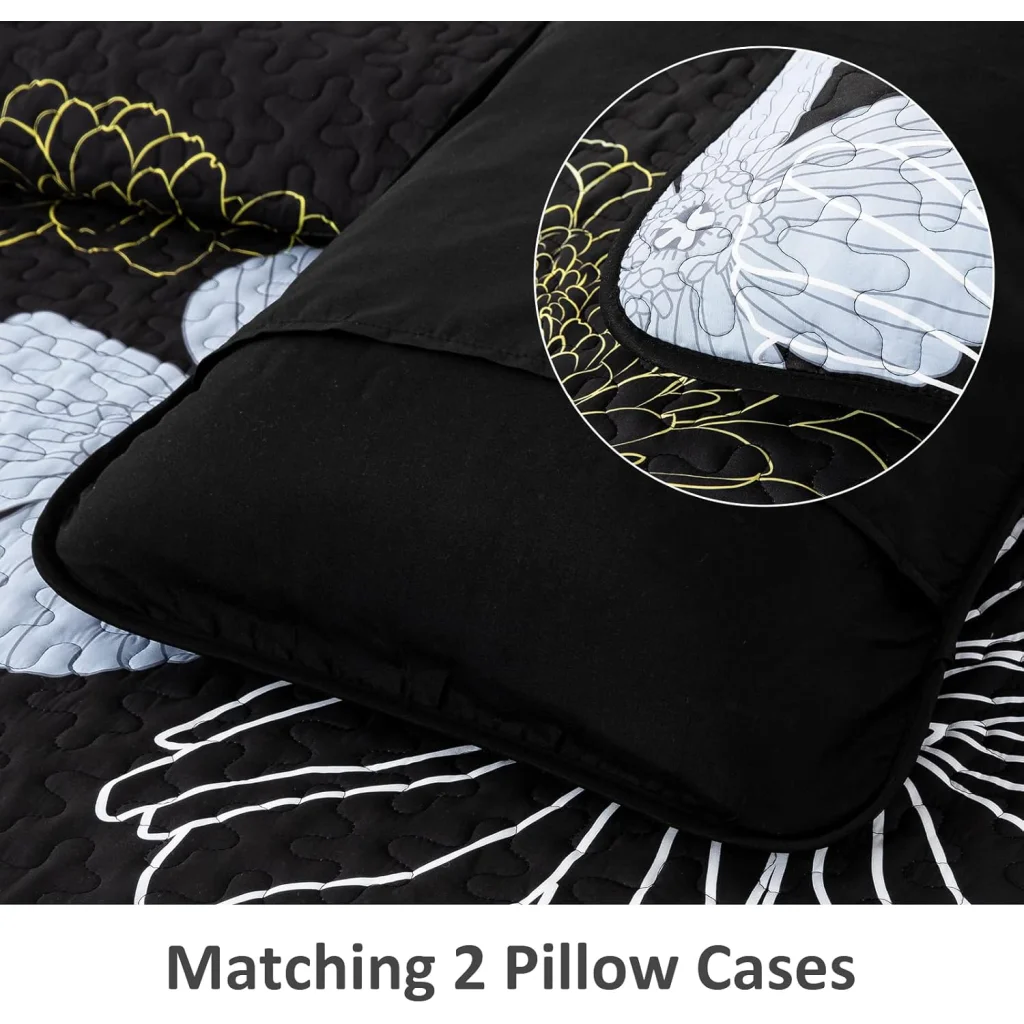 Refined Quilted Bedspread & Pillowcases Set - Perfect