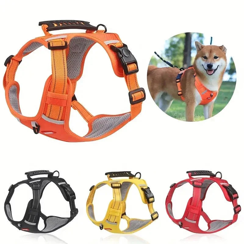 Reflective Dog Harness with Leash No