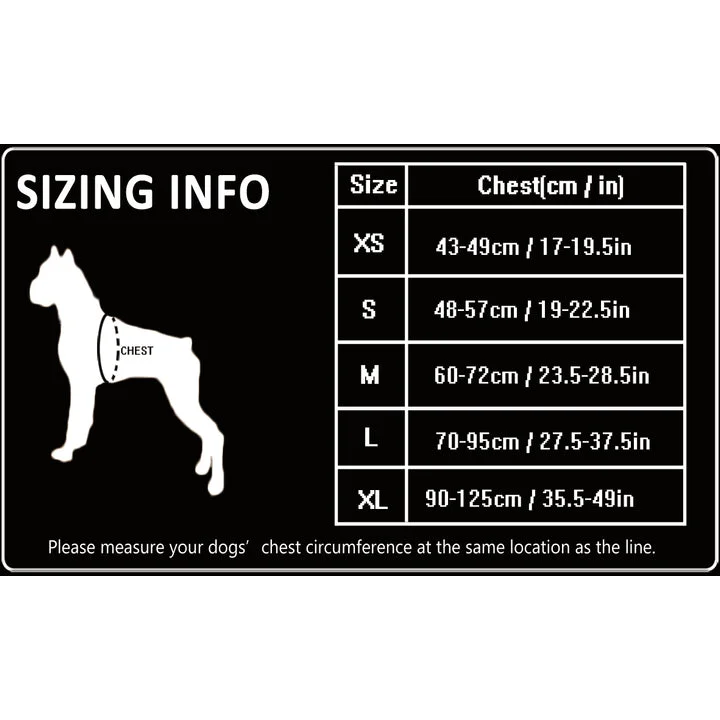 Reflective Heavy Duty Harness - Black (XS)