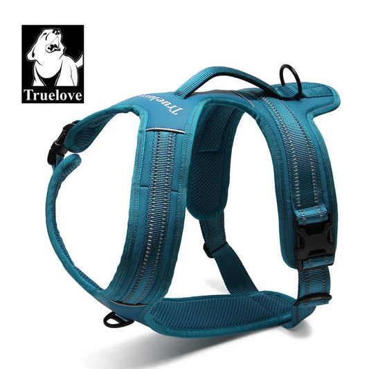 Reflective Heavy Duty Harness - Blue (M)