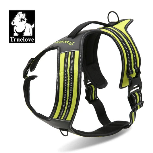 Reflective Heavy Duty Harness - Neon Yellow (S)