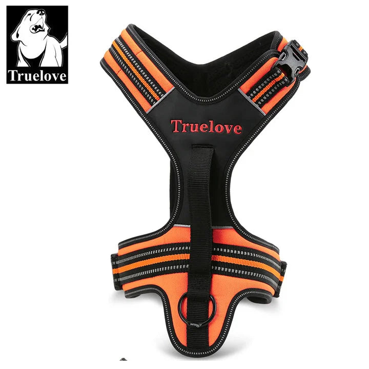 Reflective Heavy Duty Harness - Orange (XL)