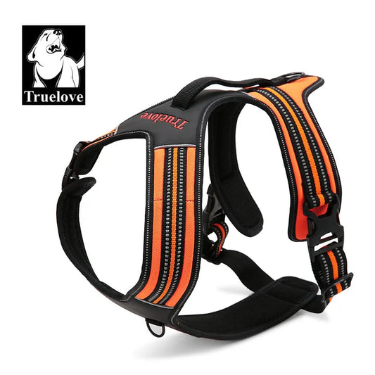 Reflective Heavy Duty Harness - Orange (XS)