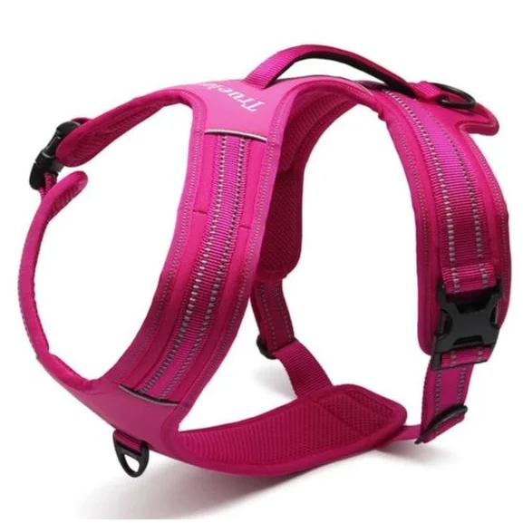 Reflective Heavy Duty Harness - Pink (XS)