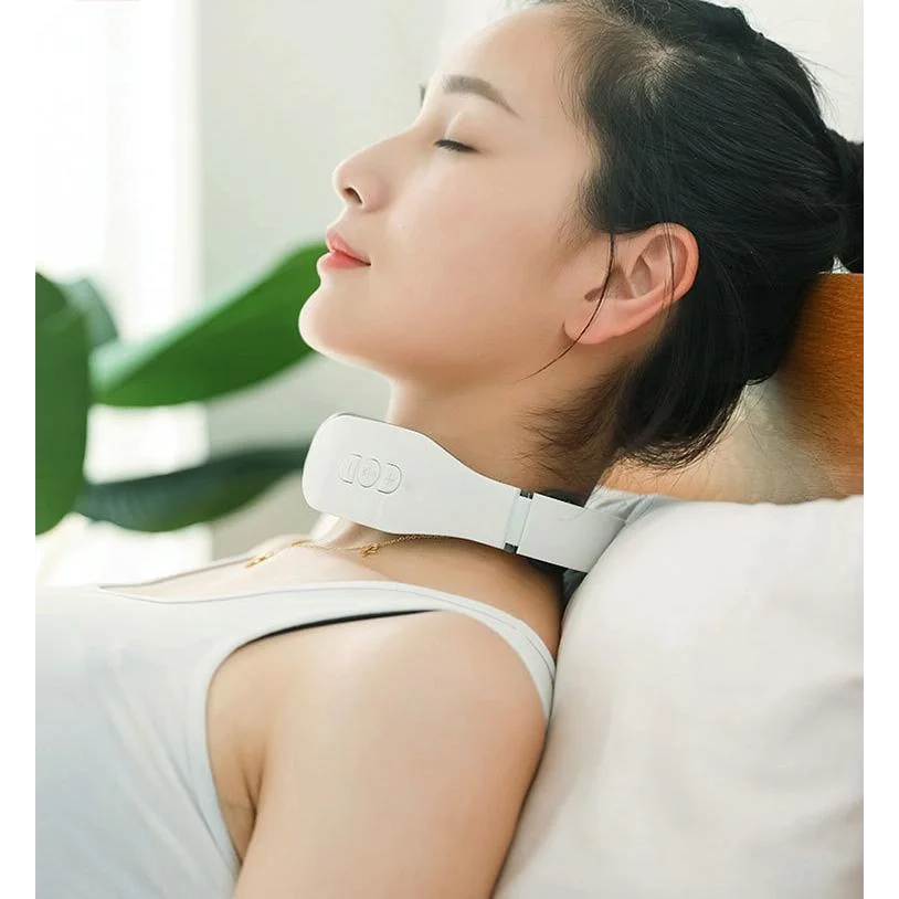Remote Heating Neck Massager With Electromagnetic Pulse